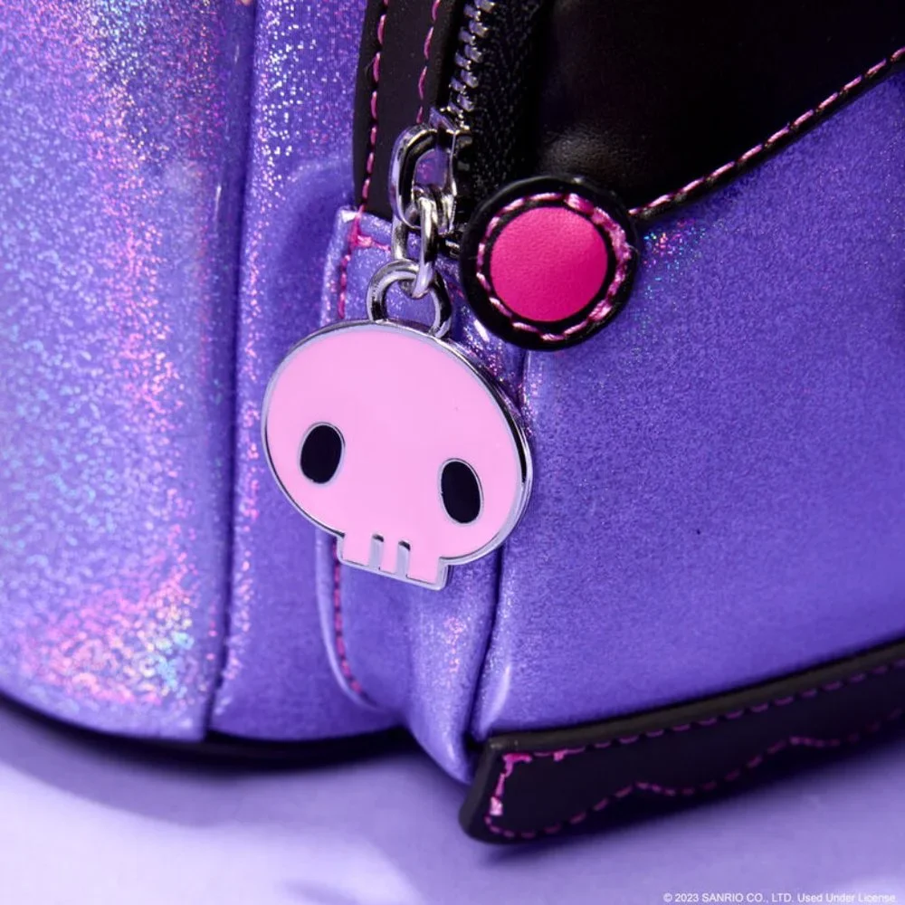 NEW NYCC Limited Edition Loungefly Sanrio Kuromi Witch Backpack & My Melody Coin - Picture 4 of 11